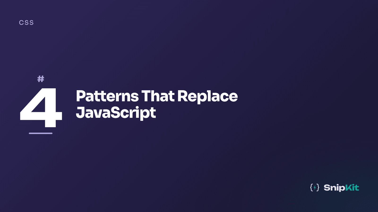 CSS Scroll-Driven Animations: 4 Patterns That Replace JavaScript